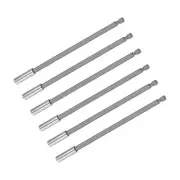 6pcs 6 Inch Magnetic Bit Holder Extension Quick Release Screwdriver Drill