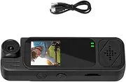 1080P 180° Rotatable Wearable Action Camera, Wearable Video Camera Vlog Camera Recorder