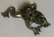 Jumping Frog Pewter Hinged Trinket Box NEW