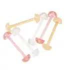 Tongue Ring Retainer Body Jewelry 14g Half Ball 6 Pieces
