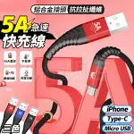 5A快充線 防拉扯編織線 台灣保固 快充線 傳輸線 充電線 IPHONE TYPEC USB 安卓 SONY 三星