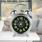 Night Light Bedside Home Decor Super Loud Double Bell Alarm Clock Number Clock