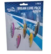 Jarvis Walker 60mm Bream Lure Pack - 5 Pack of Hard Body Fishing Lures, Unopened