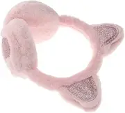 [TOGEVAL] Cat Ears Winter Earmuff Ear Covers Ear Muffs Sports Ear Warmer Outdoor Ear Warmer Men Earmuff for Running Ear Warmer Plush Grey