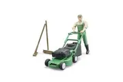 Bruder Licensed 1:16 Scale Bworld Gardener With Lawnmower & Garden Tools 62103
