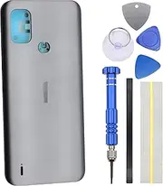 Gray Back Cover Replacement for Nokia C21 Plus with Installation Toolkit