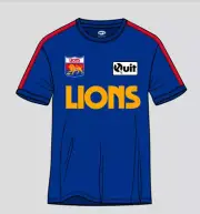 Fitzroy Lions AFL AFFIT0255 Mens Retro Throwback Short Sleeve Printed T Shirt