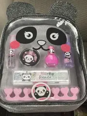 *TOWNLEY GIRL* HELLO PANDA * 9 PIECE SET INCLUDING MAKEUP & CLEAR BACKPACK*