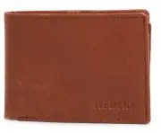 Element Chief Leather Tri-Fold Wallet Chocolate
