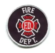 Troy Fire Department Patch Ohio OH