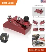CNC Machined CW Morse Code Key - Ergonomic Design for Enhanced Comfort
