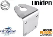UNIDEN STAINLESS STEEL GLOSSY L TYPE MOUNT BRACKET WITH CABLE SLOT UHF CB MGU-02