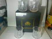 KANARS Set Of 4 Ultra-Clarity Crystal Whiskey Glasses
