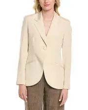 Lafayette 148 New York Fae Cutaway Silk-Blend Blazer