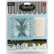 Chatter BOX Butterfly Scrapbook Album Kit acetate cork chipboard ribbons foil