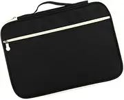 NUOBESTY Portfolio Organizer Black A4 Document Bag Business Storage Case Business File Holder