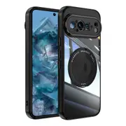 For Google Pixel 9 Pro XL Case, Ring Holder, Compatible with MagSafe Protective Cover, Black