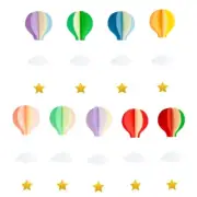 Hanging Ornaments Colorful Air Ballon Pendants Wall Hanging Tent Ornament