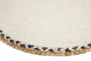 Habitate Linnet Jute Round Placemat (Set of 4)