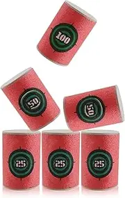 WALWAL 6Pcs Soft Bullet Target, Bullet Dart Target - Foam shooting game, compatible for NERF N-Strike Blasters Guns(Red)