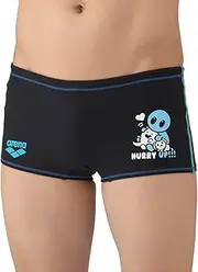 [arena] (BK04) Men's Swimsuit, Training Spats (Short Leg), Black