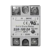 2PCS Solid State Relay for FOTEK SSR-100DA 100A DC-AC 3-32VDC 24-380VAC