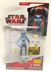 STAR WARS CLONE WARS AAYLA SECURA ACTION FIGURE SEALED #CW40