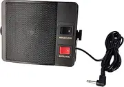 Anteenna TW-08-L Type CB EXTENAL Speaker for Mobile Transceiver (CB Radio) with Swivel Bracket 10W 1.8M Cable with 3.5mm Mono L Type Plug Noise Filter Switch & Mute Switch (-8dB)