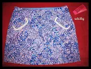 NWT Lilly Pulitzer 16 UPF50+ Luxletic 17" Monica Skort Good Vibes Conch Shell