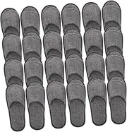 12 Pairs Disposable Slippers Home Slippers Spacers for Travel Toiletries Coral Fleece