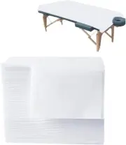 Qrenia 100PCS Massage Table Sheets, Disposable Spa Bed Sheets Nonwoven Fabric...