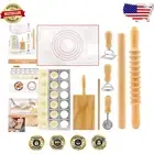 Versatile 8-in-1 Pasta Maker Set with Dumpling Press - Authentic Italian Cooking