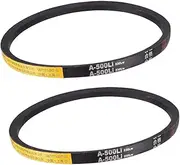 uxcell A500 V-Belts 500mm Inner Girth 13mm Top Width 8mm Thickness A-Section Rubber Drive Transmission Belt 2pcs