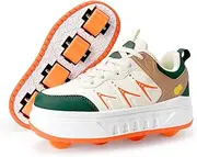 Pairobin Skate Shoes with Detachable Wheels, Outdoor Roller Skates for Girls Boys, Fashion Sneakers for Birthday