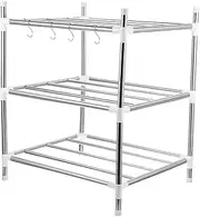 Cabilock Space-Saving Shelf Dish Rack Kitchen Storage Rack Bakers Shelving Units