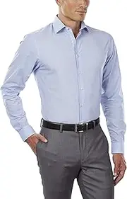 [Kenneth Cole] Men's Dress Slim Fit Checked and Stripes (Patterned) Classic Shirt