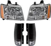 Lighting Kit Driver & Passenger Side Compatible with 2007-2014 Chevrolet Suburban 1500 2007-2013 Suburban 2500 Tahoe GM2502263 GM2503263 GM2800196 GM2800204 GM2801196 GM2801204