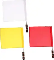 FOYTOKI Racing Conducting Flag Set Pack Warning Signal Flags for Sports Stainless Steel Poles Lightweight Outdoor Use
