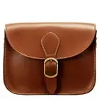 Crossbody Saddle Light Brown Camel Vegan Leather Bag Small Retro Satchel For ...