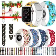 Christmas Silicone Sport Band Strap For Apple iWatch Series 5 4 3 2 40/44mm DY