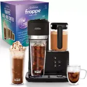 3-In-1 Frappe Iced and Hot Coffee Maker with Blender | Single Serve, with Reusab