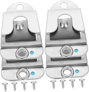 DRESSOOS 4pcs Microphone Holder Clips with Screws Durable Mic Hanger Hooks for Professional Use Cars Live Streaming Recording and