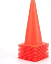 12" Traffic Training Cones - Set of 6 - Multi-Color
