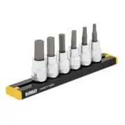 DEWALT DWMT17000 6-Piece 3/8" Drive SAE Hex Bit Socket Set New