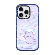 iPhone 16 Pro Impact Case MagSafe Compatible Space Kitty by Milkkoyo