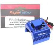 Powerhobby Aluminum Motor Heatsink Cooling Fan 1/8 Blue : Skyrc