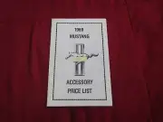 1969 FORD MUSTANG COUPE CONVERTIBLE FASTBACK ACCESSORY PRICE LIST BOOKLET