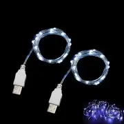 2m 20 LEDs Fairy String Lights, USB Powered String Light for Desk Office