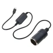 USB Type C 5V to 12V Car Cigarettes Socket Adapter Cord Cable Wire