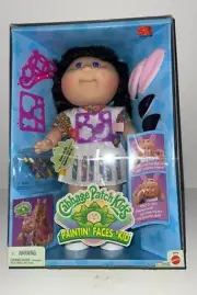 Cabbage Patch Kid Paintin Faces 1996 Very Rare-Matel NewSealedbox CoraJulia